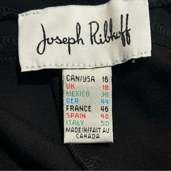 JOSEPH RIBKOFF Sz 16 Pants Pull On Jersey Knit Straight Tapered Leg  Trousers - Picture 6 of 8